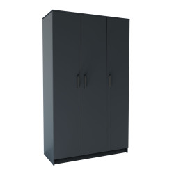 Ντουλάπα Τρίφυλλη Simple Γραφίτης Ντουλάπα Τρίφυλλη Simple Γραφίτης