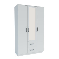 Ντουλάπα Simple 3D2D Λευκή