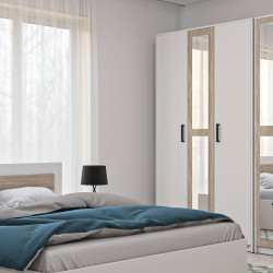 Ντουλάπα Viva 2D Λευκό-Σονόμα