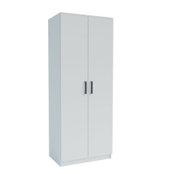 Ντουλάπα Δίφυλλη Simple Λευκή Ντουλάπα Δίφυλλη Simple Λευκή