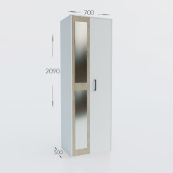 Ντουλάπα Viva Λευκό-Σονόμα