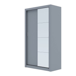 Ντουλάπα Linea Γκρι με καθρέφτη