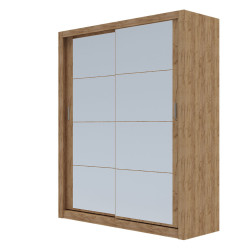 Ντουλάπα Reflex Gold Oak με καθρέφτη