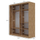 Ντουλάπα Reflex Gold Oak με καθρέφτη