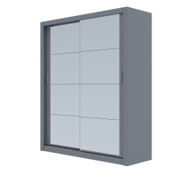 Ντουλάπα Reflex Γκρι με καθρέφτη
