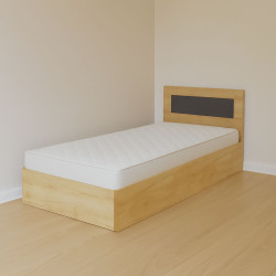 Κρεβάτι Viva 90 Χρυσό Δρυς-Γραφίτης