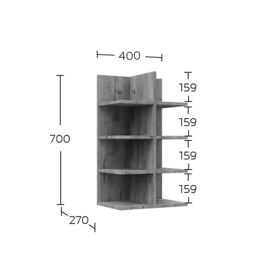 Σύνθεση TV Callisto Σκούρο Δρυς Σύνθεση TV Callisto Σκούρο Δρυς