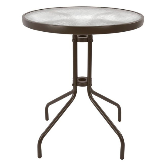 Τραπέζι Adam Καφέ Φ60