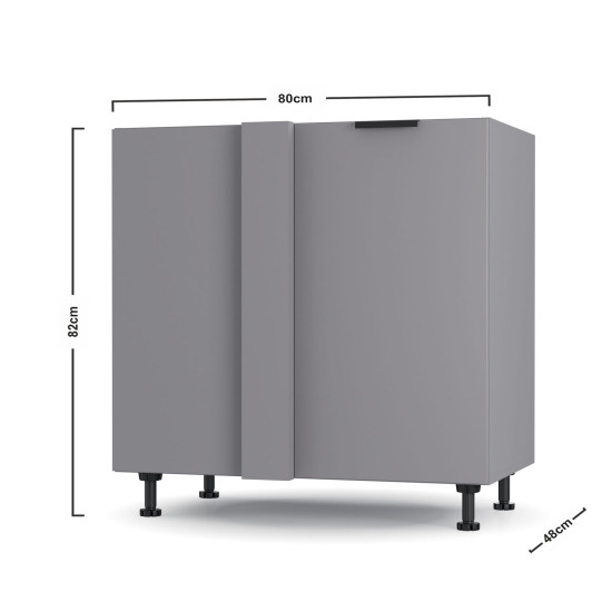 Craft Γωνιακό Ντουλάπι 80x82cm Gr