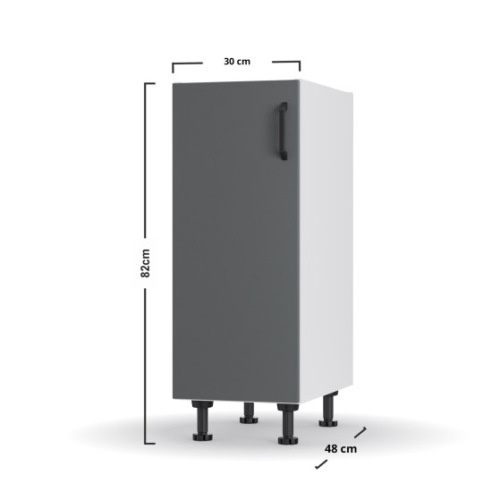 Modest Κάτω Ντουλάπι 30x82cm An