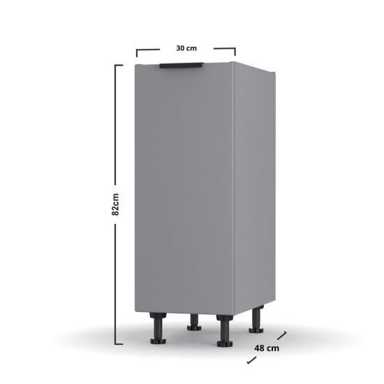 Craft Κάτω Ντουλάπι 30x82cm Gr