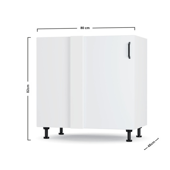 Modest Κάτω Γωνιακό Ντουλάπι 100x82cm