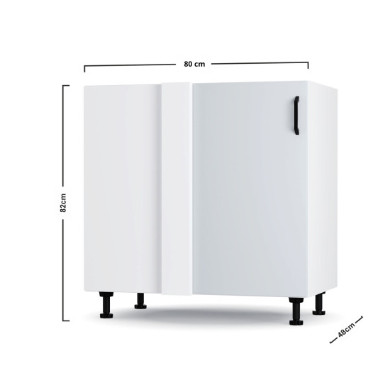 Modest Κάτω Γωνιακό Ντουλάπι 100x82cm Modest Κάτω Γωνιακό Ντουλάπι 100x82cm