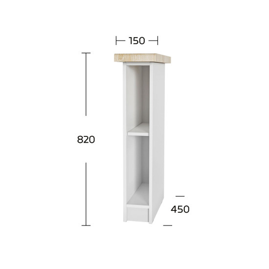 Anita Κάτω Ντουλάπι 15x82cm