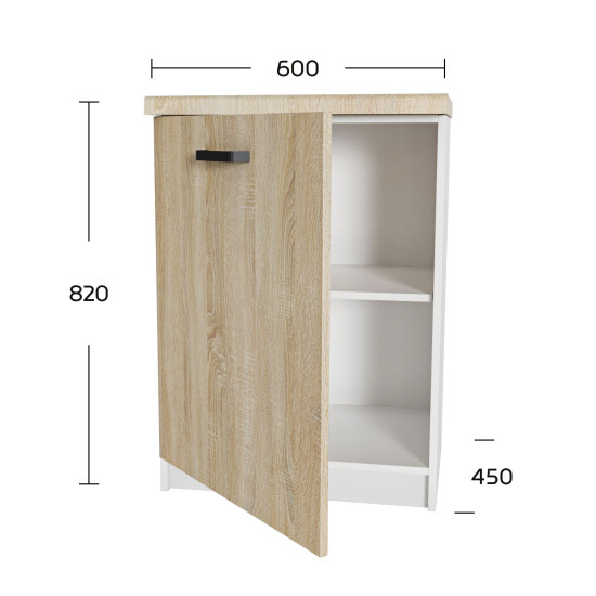 Anita Κάτω Ντουλάπι 60x82cm S Anita Κάτω Ντουλάπι 60x82cm S