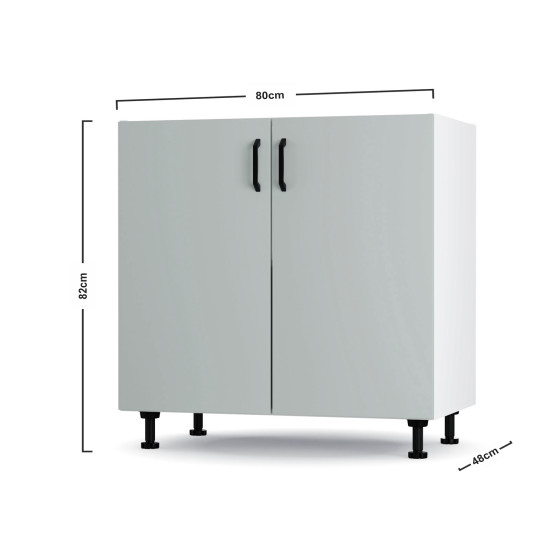 Modest Ντουλάπι Νεροχύτη 80x82cm Gr