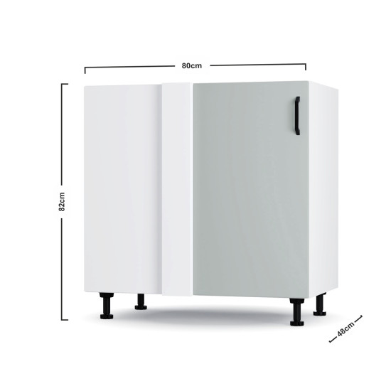 Modest Κάτω Γωνιακό Ντουλάπι 100x82cm