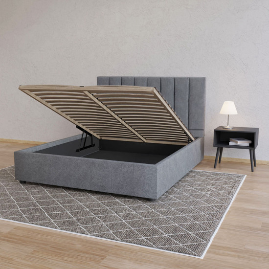 Κρεβάτι Unona Γκρι 160x200cm