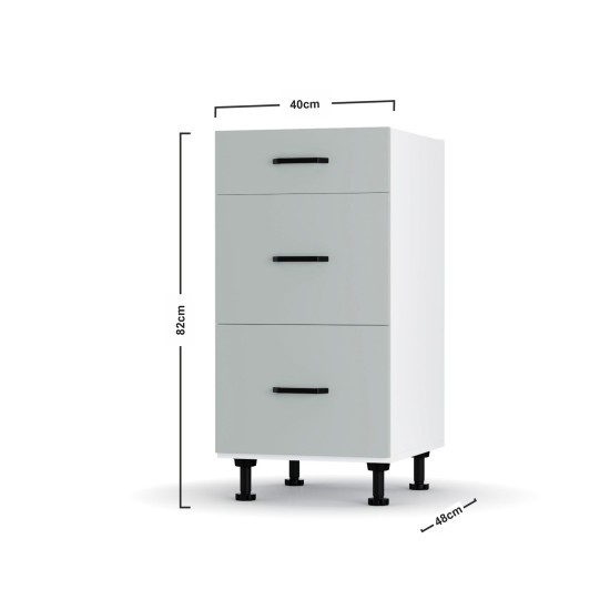 Modest Ντουλάπι Συρταριέρα 40x82cm Gr