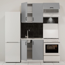 Κουζίνα Modest Σετ 140 Γκρι Κουζίνα Modest Σετ 140 Γκρι
