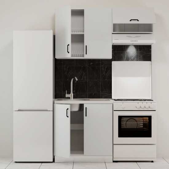 Κουζίνα Modest Σετ 140 Λευκό