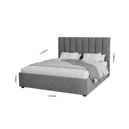 Κρεβάτι Unona Γκρι 160x200cm