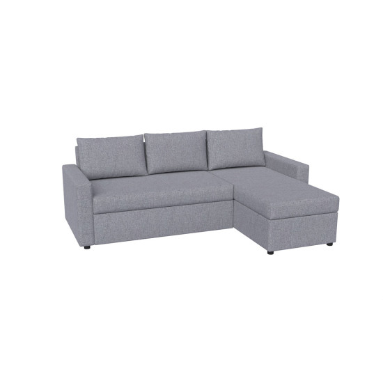 Γωνιακός Καναπές Concept Ανοιχτό Γκρι