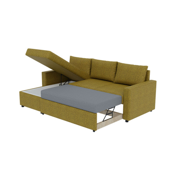 Γωνιακός Καναπές Concept Μουσταρδί