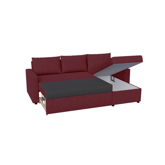 Γωνιακός Καναπές Concept Μπορντώ