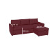 Γωνιακός Καναπές Concept Μπορντώ