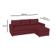 Γωνιακός Καναπές Concept Μπορντώ