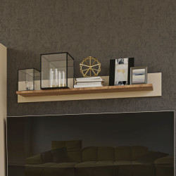 Κρεμαστό Ράφι Lilu Μπεζ-Σκουρό Δρυς