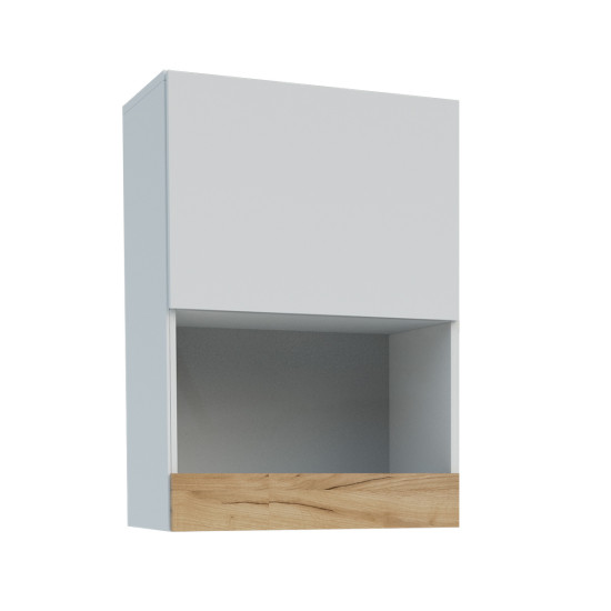 Κρεμαστό Ντουλάπι Morocco Λευκό-Χρυσό Δρυς