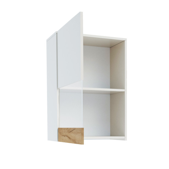 Κρεμαστό Ντουλάπι Morocco Λευκό-Χρυσό Δρυς