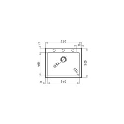 Νεροχύτης Ένθετος Istros Iron
