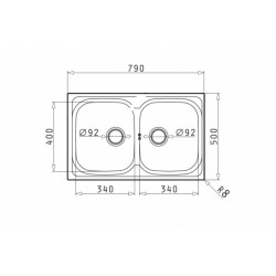 Νεροχύτης Ενθετος Derby