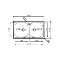 Νεροχύτης Ένθετος Bradford 2B