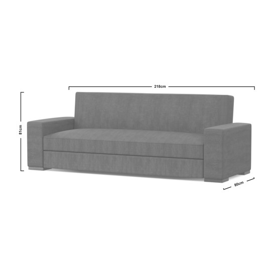 Καναπές-Κρεβάτι Chios Τριθέσιος Γκρι