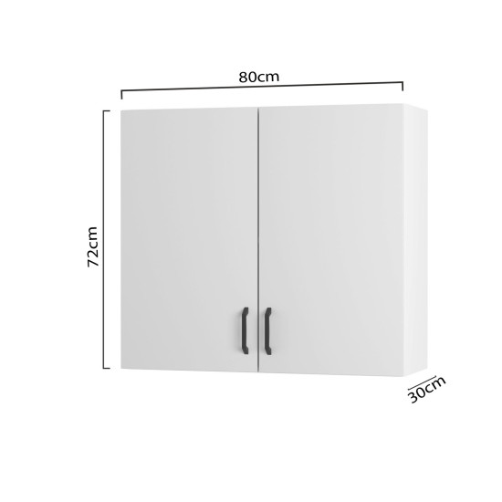 Modest Wall Cupboard  80x72cm Gr
