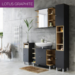 Καθρέπτης Μπάνιου LOTUS Γραφίτης