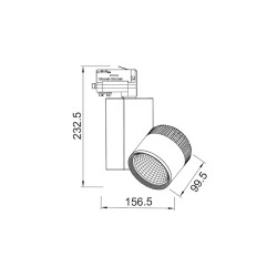 GREY LED COB ΦΩΤΙΣΤΙΚΟ ΡΑΓΑΣ 45W 3000K 4 ΣΥΡΜΑΤΑ 36° 3200LM 230V AC Ra80 GREY LED COB ΦΩΤΙΣΤΙΚΟ ΡΑΓΑΣ 45W 3000K 4 ΣΥΡΜΑΤΑ 36° 3200LM 230V AC Ra80
