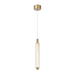 MYSTIQUE-ΦΩΤΙΣΤΙΚΟ ΚΡΕΜΑΣΤΟ ΧΡΥΣΟ ΑΛΟΥΜΙΝΙΟΥ LED SMD 11W CCT 660LM IP20 45X45X1500MM