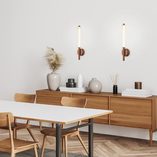 MYSTIQUE-ΦΩΤΙΣΤΙΚΟ ΕΠΙΤΟΙΧΟ ΚΑΦΕ ΑΛΟΥΜΙΝΙΟΥ LED SMD 11W CCT 660LM IP20 100X79X500MM