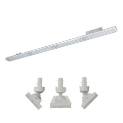 LED ΚΙΝΗΤΟ ΦΩΤΙΣΤΙΚΟ ΡΑΓΑΣ 230V AC 40W 5600LM 4000K 3-PHASE 90° Ra90 5YRS ΛΕΥΚΟ