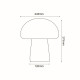 LED SMD POST LUMINAIRE 10W 850LM 230V AC 3.000K RA80 IP65 30.000HRS BLACK CEMENT