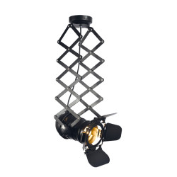 ALMODOVAR-ΦΩΤΙΣΤΙΚΟ ΟΡΟΦΗΣ ΜΑΥΡΟ ΜΑΤ ΜΕΤΑΛΛΙΚΟ ΣΥΜΒΑΤΙΚΟ 1ΧΕ27 IP20  20Χ34Χ90CM