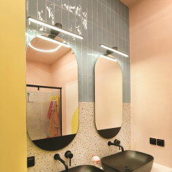 PHOEBE-ΦΩΤΙΣΤΙΚΟ ΕΠΙΤΟΙΧΟ ΜΑΥΡΟ ΜΑΤ ΜΕΤΑΛΛΙΚΟ  LED 16W 4000K 1040LM IP44 50Χ12Χ4CM