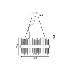 ΚΡΕΜΑΣΤΟ Φ/Σ 12XG9 ΚΡΥΣΤΑΛΛΟ + ΟΡΕΙΧΑΛΚΟ ΜΕΤ/ΚΟ D50XH110CM DYNASTY ΚΡΕΜΑΣΤΟ Φ/Σ 12XG9 ΚΡΥΣΤΑΛΛΟ + ΟΡΕΙΧΑΛΚΟ ΜΕΤ/ΚΟ D50XH110CM DYNASTY
