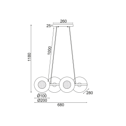 NETTO ΚΡΕΜΑΣΤΟ Φ/Σ 4ΧG9 ΟΡΕΙΧΑΛΚΟ/ΜΑΥΡΟ ΜΕΤ/ΚΟ + ΓΥΑΛΙ 68X27ΧΗ118CM LAYLA NETTO ΚΡΕΜΑΣΤΟ Φ/Σ 4ΧG9 ΟΡΕΙΧΑΛΚΟ/ΜΑΥΡΟ ΜΕΤ/ΚΟ + ΓΥΑΛΙ 68X27ΧΗ118CM LAYLA