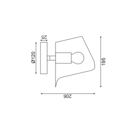 ΕΠΙΤΟΙΧΟ Φ/Σ 1ΧΕ27 ΛΕΥΚΟ ΜΕΤΑΛΛΙΚΟ 21Χ17Χ20CM MONET ΕΠΙΤΟΙΧΟ Φ/Σ 1ΧΕ27 ΛΕΥΚΟ ΜΕΤΑΛΛΙΚΟ 21Χ17Χ20CM MONET